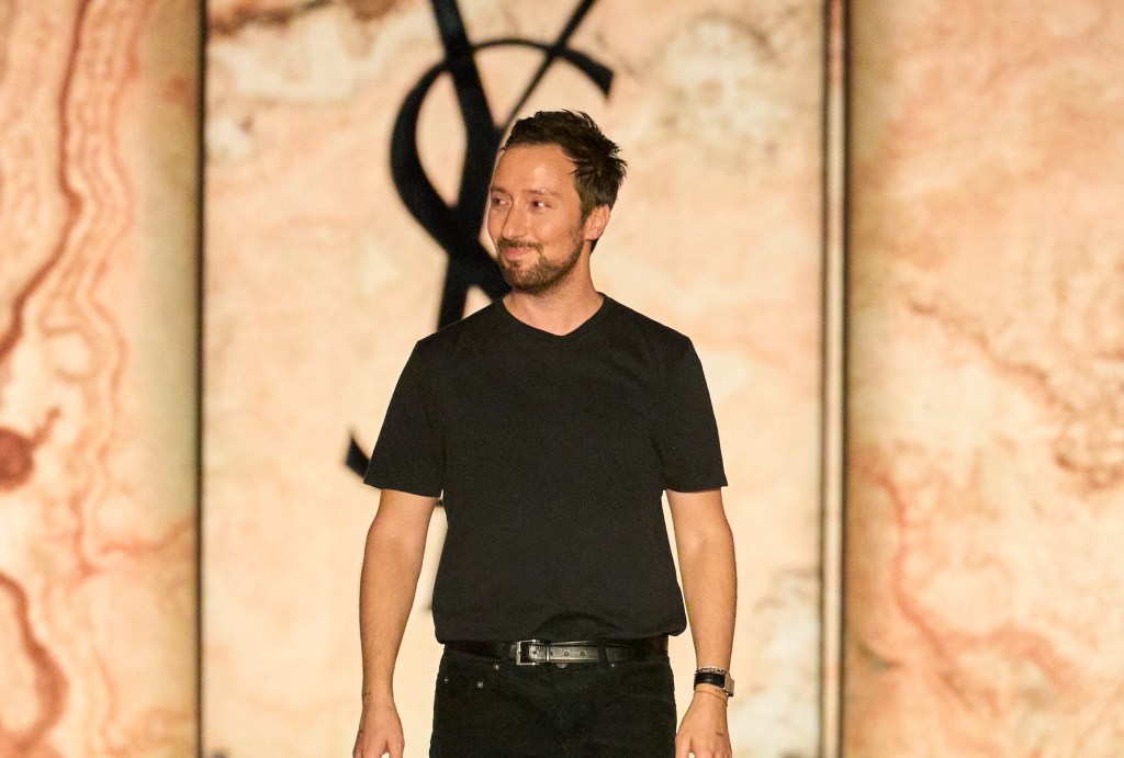 Anthony Vaccarello, creative director of Saint Laurent